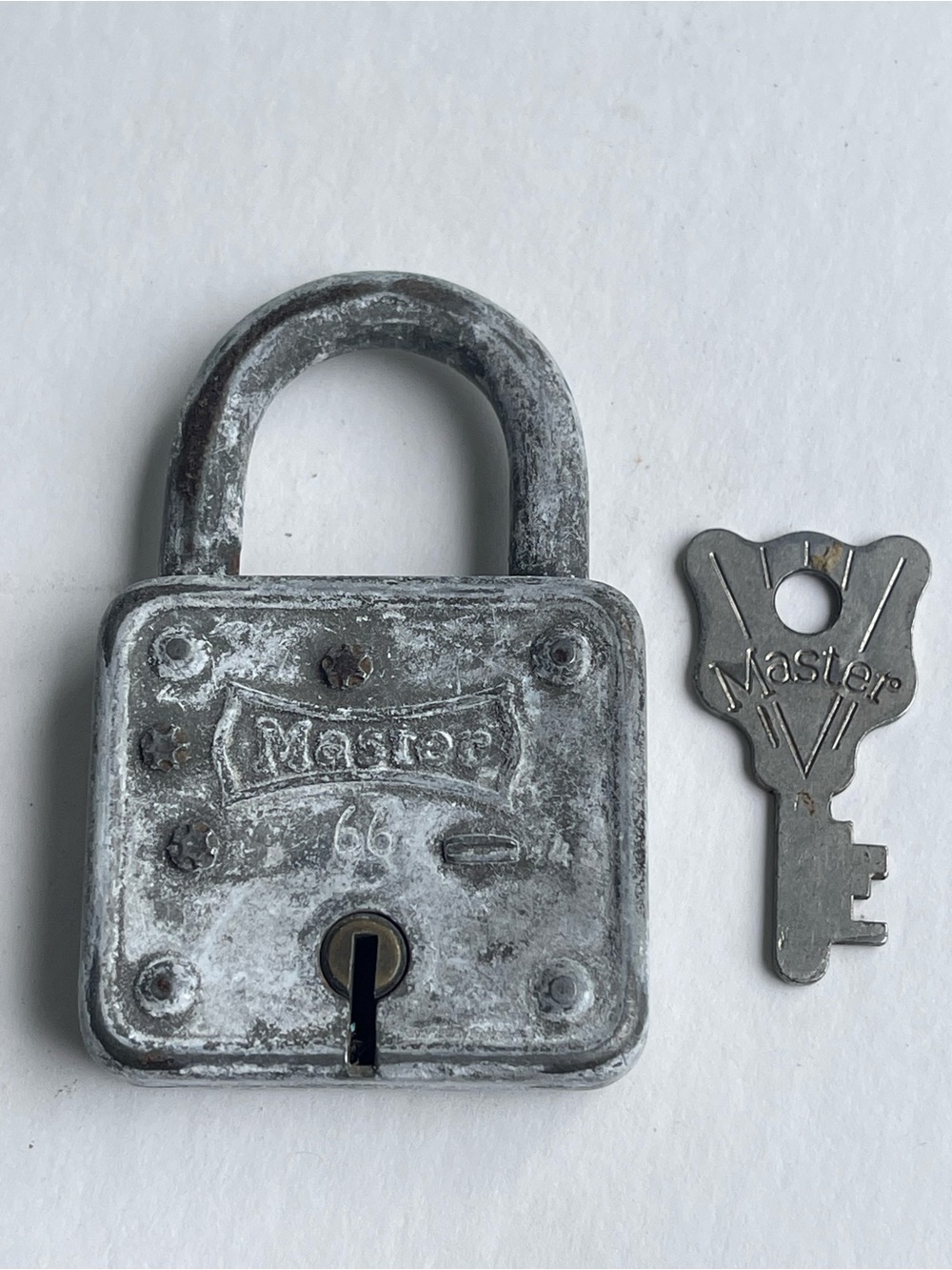 Vintage Master Lock 66 with Key